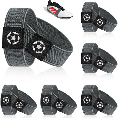 12 bandes de fixation pour lacets de chaussures de football, supports résistants à la déchirure empêchant les lacets de se défaire, adaptés aux chaussures de sport/loisirs (1/5)