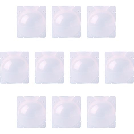 Lot de 10 boules de propagation de racines de plantes en plastique transparent réutilisables à haute pression pour plantes d'intérieur et d'extérieur,L (1/4)