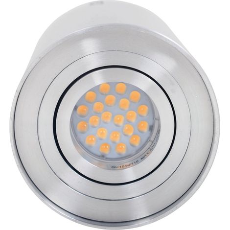 Spot de chantier orientable avec douille GU10 diamètre 9,6 cm et hauteur 12,5 cm - PANGIVO (1/2)