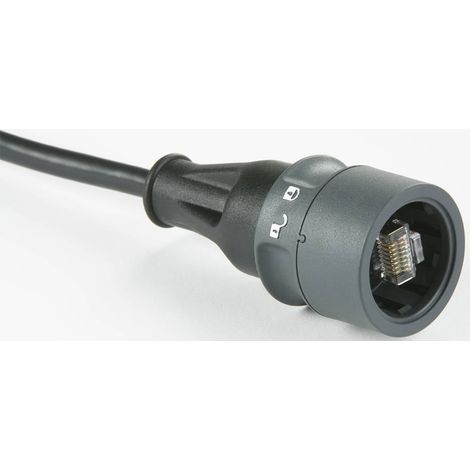 Câble de raccordement RJ45 CAT 5e S/FTP Bulgin PXP6037/5M00 [1x RJ45 mâle - 1x RJ45 mâle] noir 5.00 m X837611 (1/2)