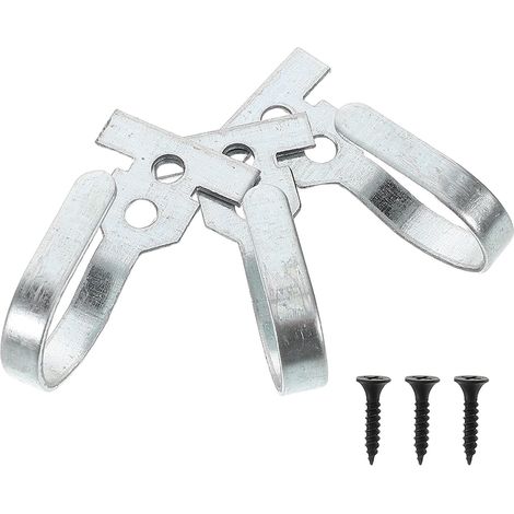 jojofuny 3 Pièces Ganchos Metálicos para Cortinas de Baño Doble (1/5)
