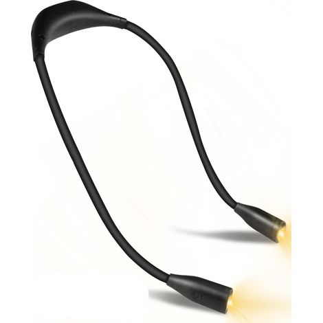 MINKUROW Lampada Da Lettura Da Collo Ricaricabile, 3 Colori Protezione Degli Occhi Lampada Da Lettura Notturna A Led Intorno Al Collo Vivavoce, Lampada Da Collo Da 1000 Mah Per Leggere, Campeggio, Cuc (1/5)