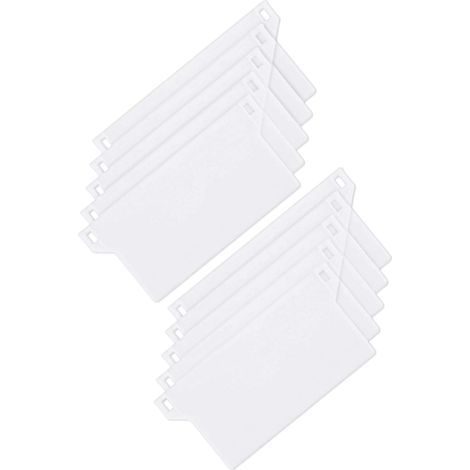 Filiyano-Plaque de base en plastique 127 mm. Lot de 10 stores enrouleurs verticaux portables avec poids. (1/5)