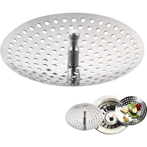 Bouchon-Vidange Pour Évier De Cuisine En Acier Inoxydable De Diamètre 8 Cm Bouchon Crépine Pour Évier Et Lavabo Pour Salle De Bain Bureau Dortoir Restaurant Café Laverie Bassin (1/5)