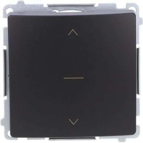 Interruptor básico de tres posiciones para persiana enrollable Simon 1-0-2 (módulo), conectores rápidos, negro BMZW1K.01/49