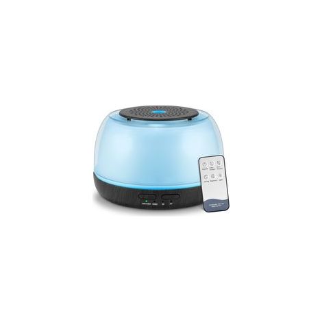 288 g (10,14 oz) ätherischer Öldiffusor mit Kaltvernebelung, Fernbedienung, USB-C-Netzkabel und 7-farbiger LED-Beleuchtung – geeignet für das Schlafzimmer – Crezuo