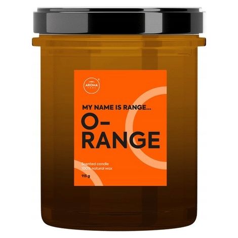 Aroma Home Duftkerze „Moderne Früchte“, Orange, 230 g