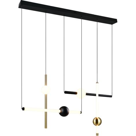 Suspension moderne Melita noir avec or - 331510680 (1/3)