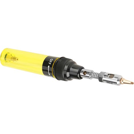 Chalumeau à gaz butane sans fil, fer à souder, pistolet, stylo de soudage, outil 1300℃ (Jaune) (1/5)