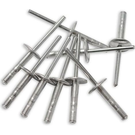 Rivets pop aveugle maxigrip tête extra large 4.8 x 25 mm – Aluminium – 125 pièces – Fixation étanche pour projets exigeants