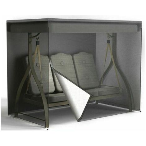 Abdeckung für Hollywoodschaukel, Schutz für Gartenmöbel mit winddichtem Design und Reißverschlusszugang für Gartenstühle (140x 66 x 91 cm) (1/4)
