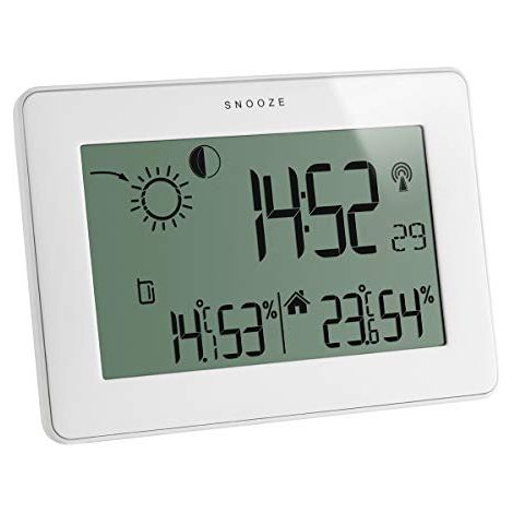 TFA Slim Touch 35.1128.02 Stazione Meteo Radio controllata con Touch Screen, Bianco (1/3)