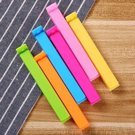 20pcs Clips D'étanchéité,Pince Sachet Plastique Fermeture Alimentaire d'étanchéité Clips Fermeture Joints Cuisine Sacs Pince pour Nourriture Snack Café Stockage Collations (1/5)