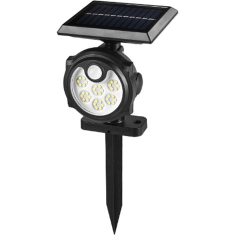 Apliques solares de pared con 36 LED, sensor de movimiento, 3 modos de funcionamiento y grado de protección IP65 (36 LED). (1/5)