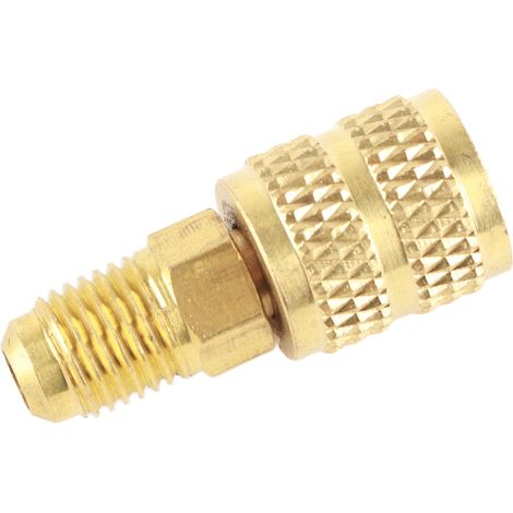 Adaptateur R410A pour climatiseur, connecteur de tuyau 1/4 pouce mâle SAE vers 5/16 pouce femelle SAE (1/5)