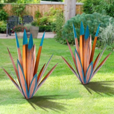 Rustikale Tequila-Skulptur, 2er-Packung im Hauptgebäude, Innendekoration, Gartenskulptur, Pelouse, Außengartendekoration (kleines Format) (1/5)