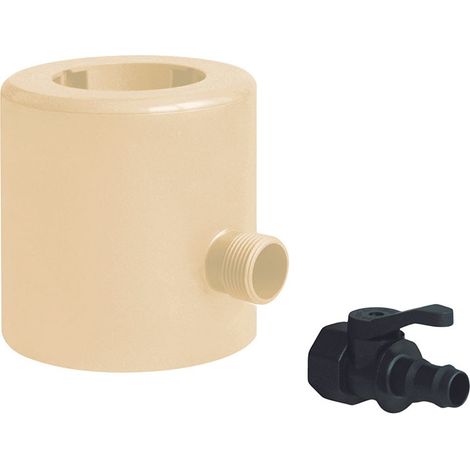 Collecteur d'eaux pluviales pour tube de descente PVC Ø80 sable (1/3)