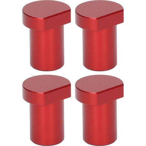 4 Stück Holzbearbeitungs-Desktop-Begrenzungsblöcke, Holzbearbeitungsbank-Begrenzungskartenblock, 20 mm Durchmesser, Rot (1/5)