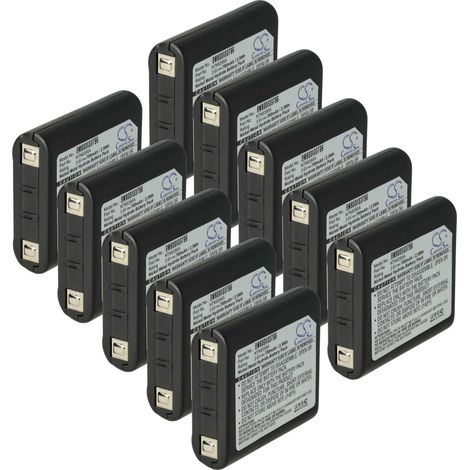 vhbw 10x Batterie compatible avec Motorola Talkabout T5525, T5428, T5420, T5500, T5422, T5512, T5522 radio talkie-walkie (700mAh, 3,6V, NiMH)