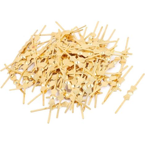 100pcs Connecteur Lustre Cristal 32mm Ton Or Fixation Clip Bijoux