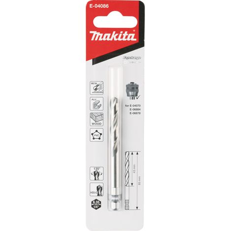 Foret pilote Makita E-04086 Ezychange HSS-G 7 15x85 mm