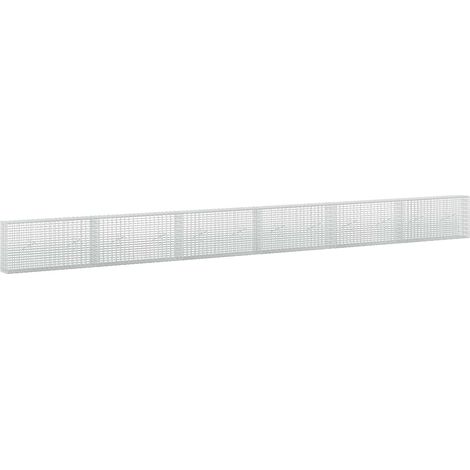 Gabione mit 3,5 mm Draht und 5x2,5 cm Maschen 600x20x50 cm vidaXL (1/5)