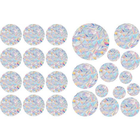 Stickers de fenêtre attrape-soleil, prisme arc-en-ciel, décoration de salon, stickers en verre, stickers statiques éblouissants (1/5)