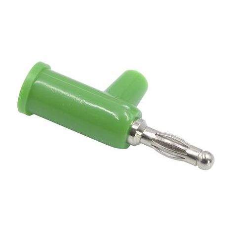 Schnepp FK 4105 GR Fiche banane mâle, droit Ø de la broche: 4 mm vert 1 pc(s) Y898362 (1/2)