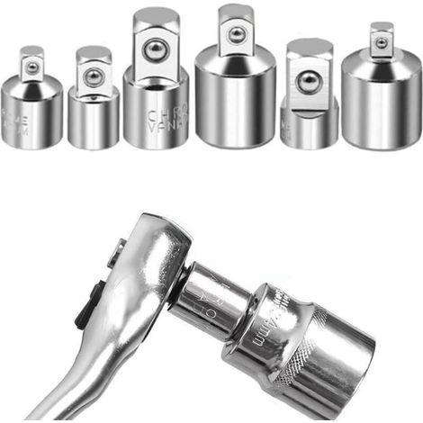 Online Store Adaptateur de Douille, 6 Pièces Adaptateur à Cliquet, Jeu d\'Adaptateurs 1/4" à 3/8", 3/8" à 1/4", 3/8" à 1/2", 1/2" à 3/8", 1/2" à 1/4", 1/4" à 1/2", Adaptateurs Réducteurs pour Embouts (1/4)