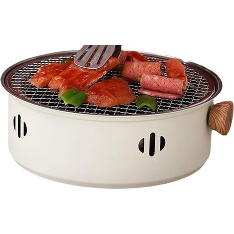 Juego de utensilios para barbacoa - Barbacoa portátil de carbón, ideal para escritorio, mesa, camping y picnics. (1/2)
