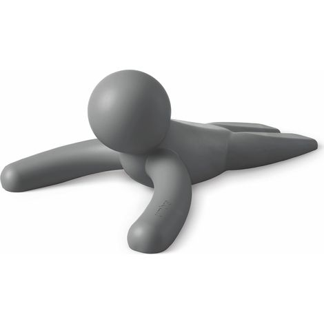 Buddy Butée de porte robuste et flexible Finition douce au toucher Protège vos sols Anthracite (1/3)