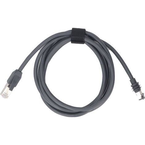 Antenne satellite rectangulaire vers câble RJ45, compatible avec GEN3, étanche, 26 AWG, remplacement en cuivre, 2 m/6,6 pieds, gris