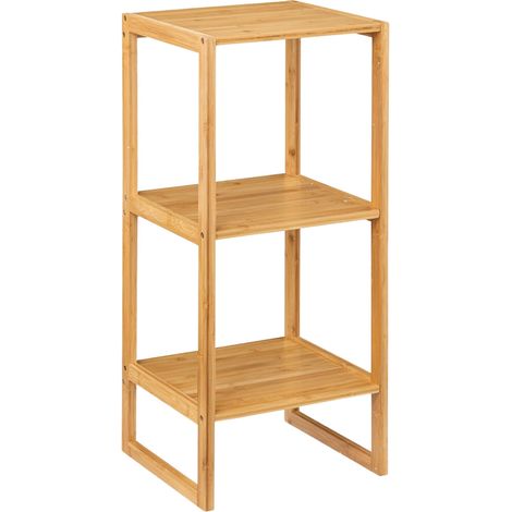 Estantería Modular en Bambú con 3 Niveles Canoply 84x35.1x33.5cm Thinia Home (1/4)