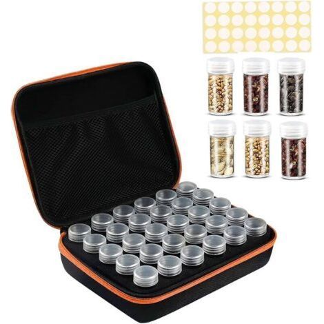 30 Grids Seed Storage Box, Planting Seed Container with Bag and Stickers, Multifunctional Storage Box (1/4)