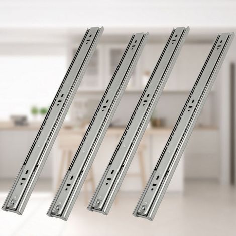 4 x 300 mm Schubladenschienen, Vollauszüge, verstärkte Schienen, Teleskopschienen, 45 mm Kugelgelenke (1/5)
