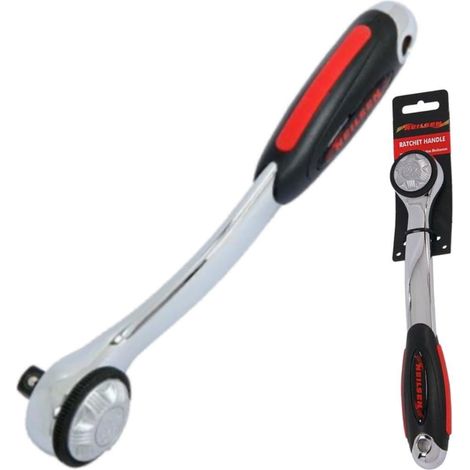 Neilsen Socket Reversible Curved Profile Ratchet Handle 3/8" Tool (1/2)