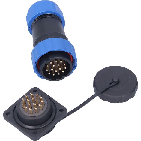 Connecteur d'alimentation étanche IP68 mâle femelle carré 4 trous prise d'aviation 380 V 10A SP2816 broche