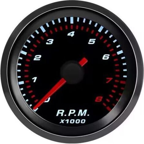 52-mm-Drehzahlmessernadel-Set für Automotoren, Drehzahlmesseranzeige, Hintergrundbeleuchtung, universelle Rauchglas-Optik (1/3)