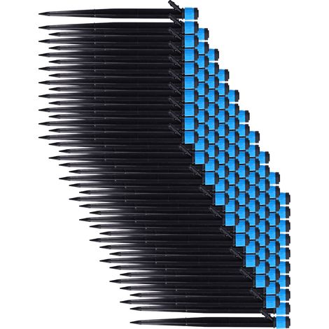 100 Stück/Beutel Tropfbewässerungs-Emitter, 18 cm Universal-360°-Tropfsprinklerkopf für 4/7-mm-Schläuche (1/5)