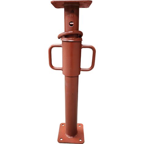 Etai de maçon peint – Charge de 1600 à 2200 kg – Longueur extensible de 0.55 à 0.80 m – Écrou de serrage en acier