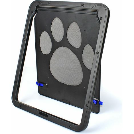 Chatière für Hund Chat Chatière zu/bei Puce Porte für Chiens Grands Chatière für Porte Moustiquaire Verrouillage zu/bei 4 Positions
