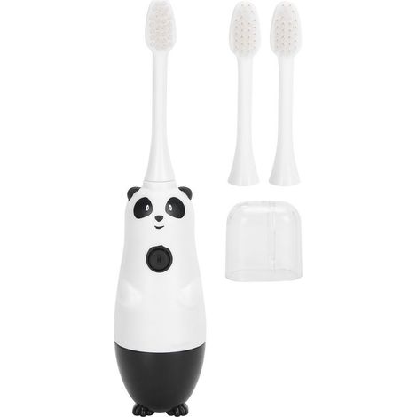 Brosse à dents électrique sonique pour enfants 2-12 ans, poils souples, motif panda, nettoyage en douceur (1/5)