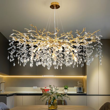 Smarter LED-Kronleuchter Gold - PIBAOGU (1/5)