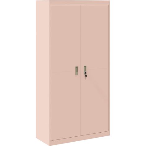 Storage Cabinet Pink 90 x 40 x 180 cm Steel vidaXL (1/5)