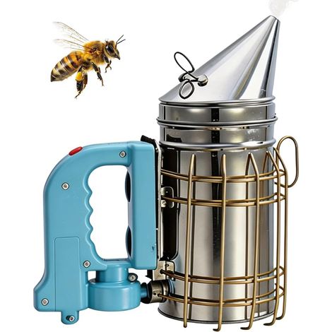 Fumoir De Ruche,Fumeur D'Abeilles Electrique,Enfumoir A Abeilles En Acier Inoxydable Pour Abeilles,Abeilles,Matériel Apicole (1/5)