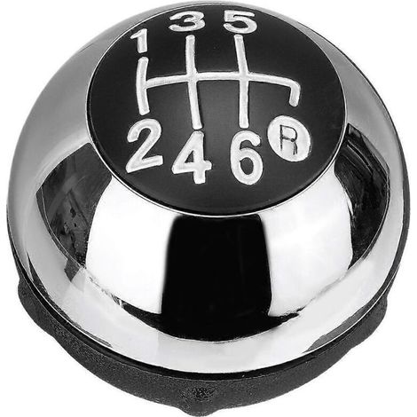 Pomello del cambio per cambio manuale a 6 marce per modelli Mercedes-Benz 500 dal 2012 al 2018, codice ricambio 55344048, colore argento lucido. (1/5)
