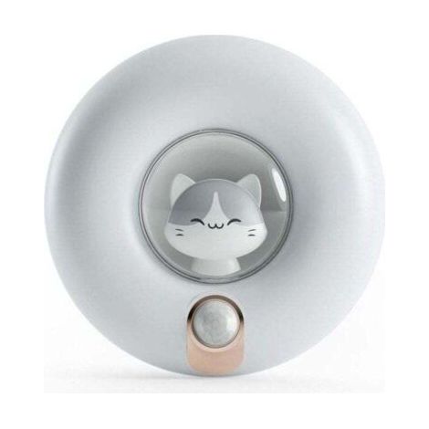 Veilleuse à capteur de mouvement rechargeable pour enfants, XU, éclairage d'armoire à intensité variable pour placard, Chambre, Couloir, Abri de toilette, Garage (mesure Φ93 x T31) - (1/4)