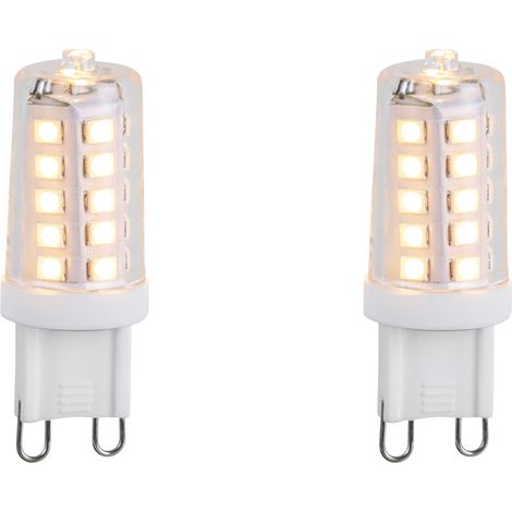 2er Set G9 dimmbare LED-Lampen 3,2W 250lm 2200K