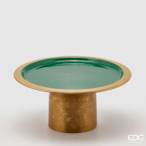 EDG Enzo De Gasperi Alzata Natale Charm Rotonda Smaltata H14 D29 Green