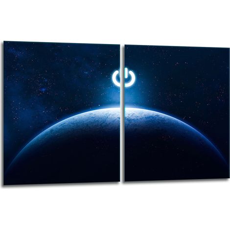 2 plaques de protection en verre pour cuisinière 40x52 noires (1/5)
